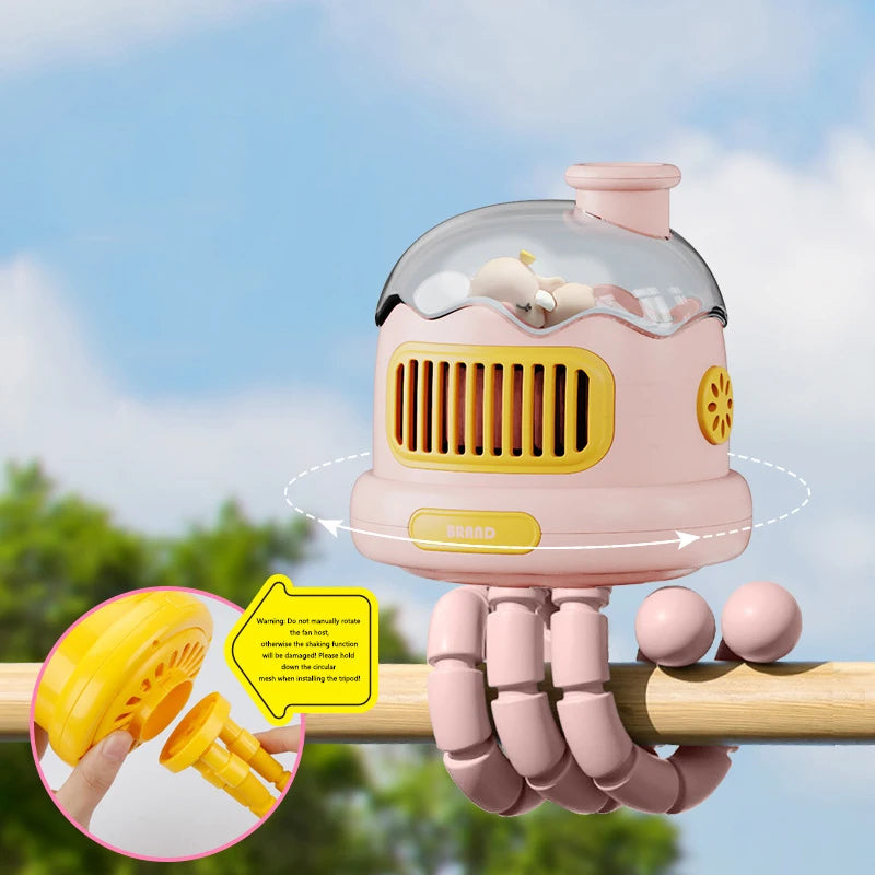 Ventilador para cochecito Baby Safe: refrigeración portátil sin aspas para mayor comodidad en movimiento