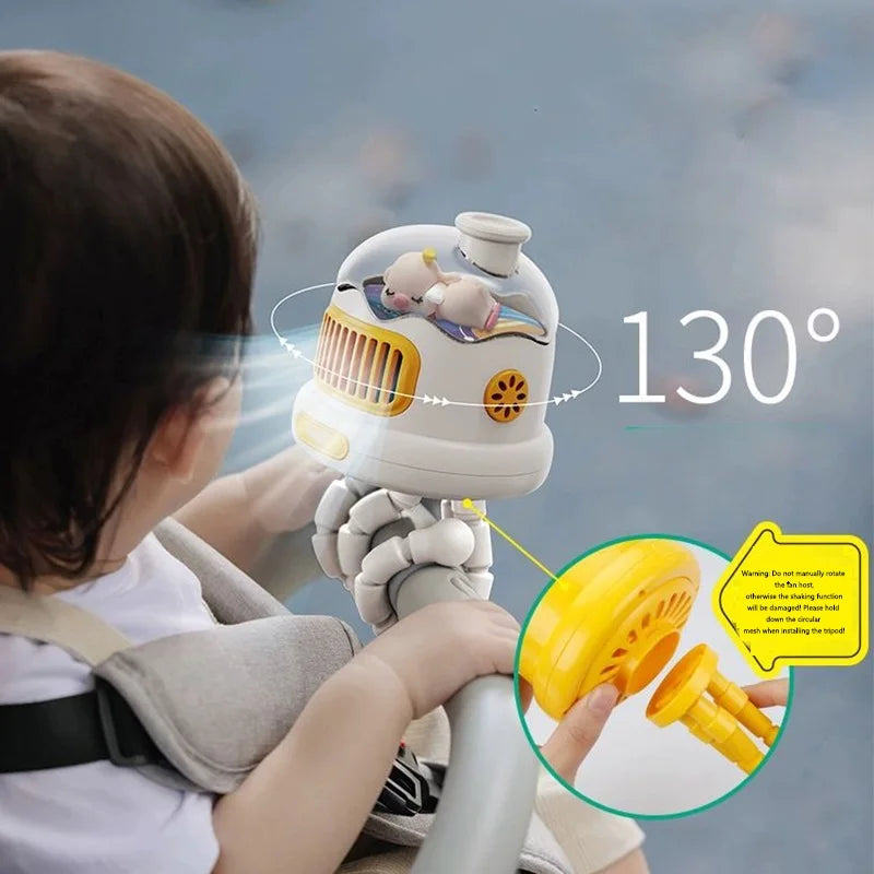 Ventilador para cochecito Baby Safe: refrigeración portátil sin aspas para mayor comodidad en movimiento