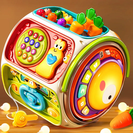 Colorful educational telephone for babies - a toy with lights, music, and sounds.