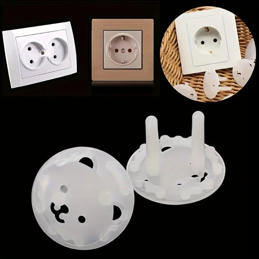 EU Plug Socket Safety Covers | 10-Pack Child Proof Protectors for Baby & Toddler Proofing