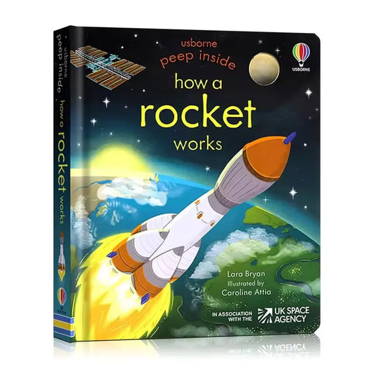 Interactive educational book on how things work - colorful cover with flaps.