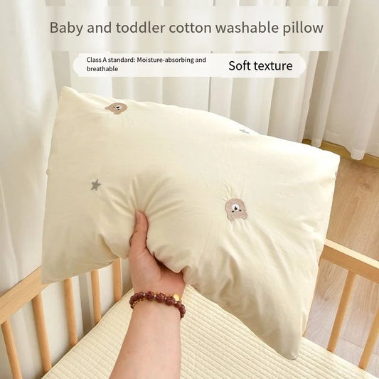 Baby pillow made of buckwheat - breathable and hypoallergenic material for babies.