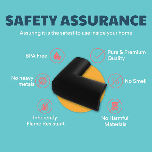 Baby Proofing Corner Guards 4-Pack | Pre-Taped Table & Furniture Edge Protectors