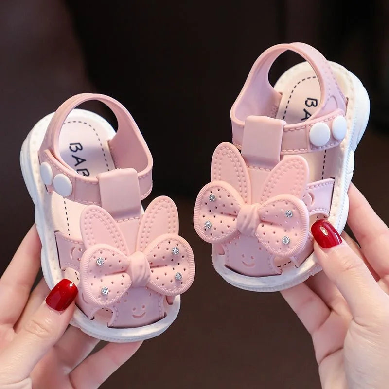 Pink Sandal with Bow for Baby | 0 to 24 Months | BabyStyle