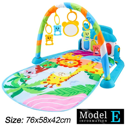 Musical activity mat for children - baby gym with lights, sounds and hanging toys.