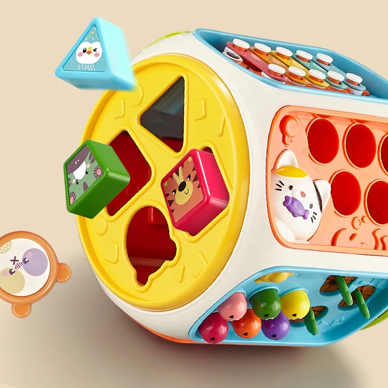 Colorful educational telephone for babies - a toy with lights, music, and sounds.