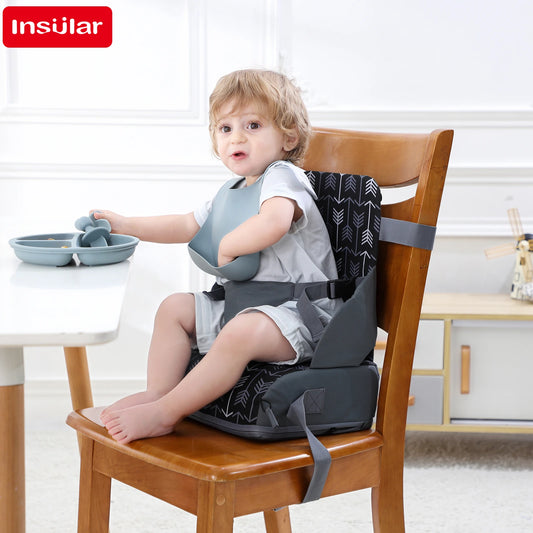 Portable Baby Booster Seat Cushion | Foldable & Anti-Slip Travel High Chair for Dining