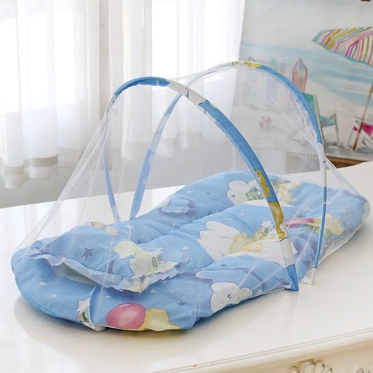 Breathable Baby Sleep Pod with Mosquito Net | Foldable Bassinet for Newborns & Infants