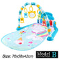 Musical activity mat for children - baby gym with lights, sounds and hanging toys.