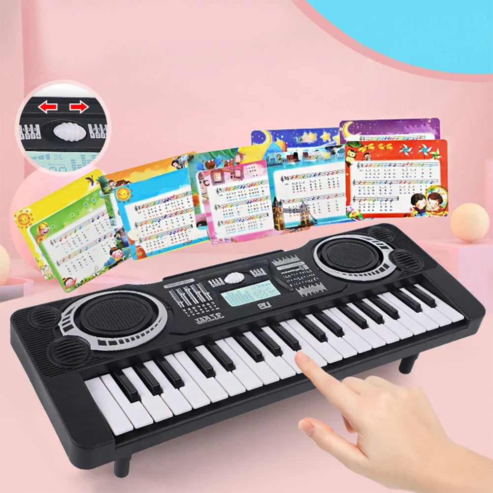Children's First Piano Keyboard | 37-Key Portable Electronic Organ with Educational Features