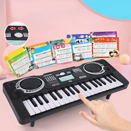 Children's First Piano Keyboard | 37-Key Portable Electronic Organ with Educational Features