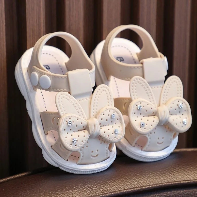 Beige Baby Sandal with Bow | 0 to 24 Months | BabyStyle
