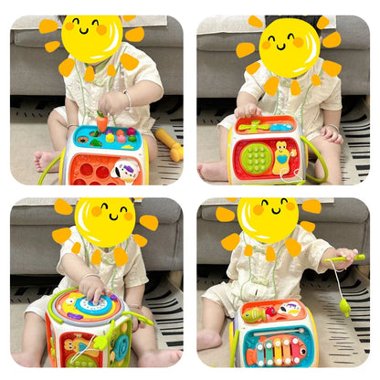 Colorful educational telephone for babies - a toy with lights, music, and sounds.