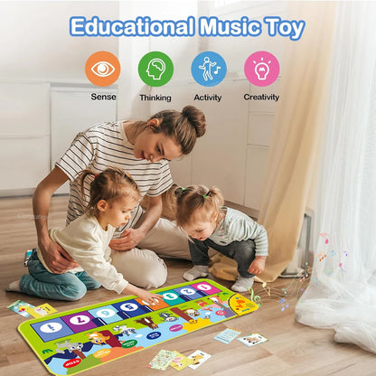 Toddler Piano Play Mat | Large Floor Keyboard for Active Learning & Creative Play