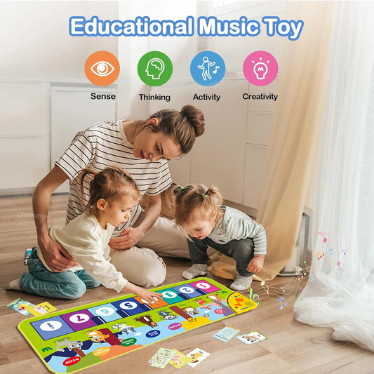 Toddler Piano Play Mat | Large Floor Keyboard for Active Learning & Creative Play