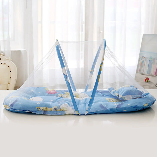 Breathable Baby Sleep Pod with Mosquito Net | Foldable Bassinet for Newborns & Infants