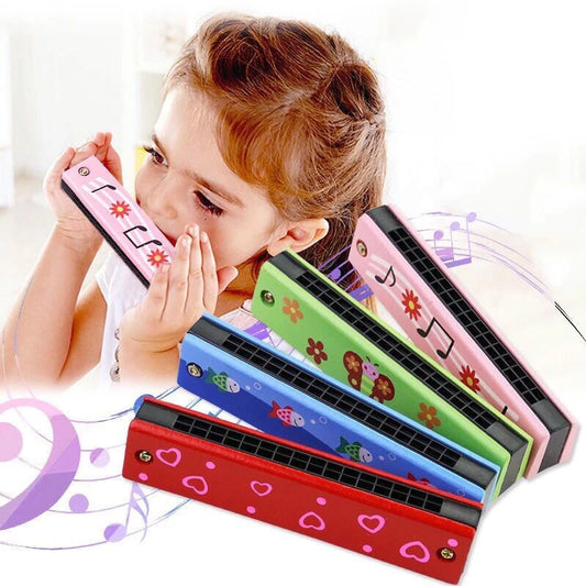 Wooden Harmonica for Kids | First Musical Instrument for Early Years & Preschool Learning