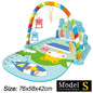 Musical activity mat for children - baby gym with lights, sounds and hanging toys.