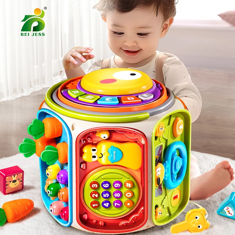 Colorful educational telephone for babies - a toy with lights, music, and sounds.