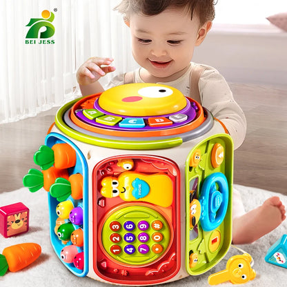 Colorful educational telephone for babies - a toy with lights, music, and sounds.